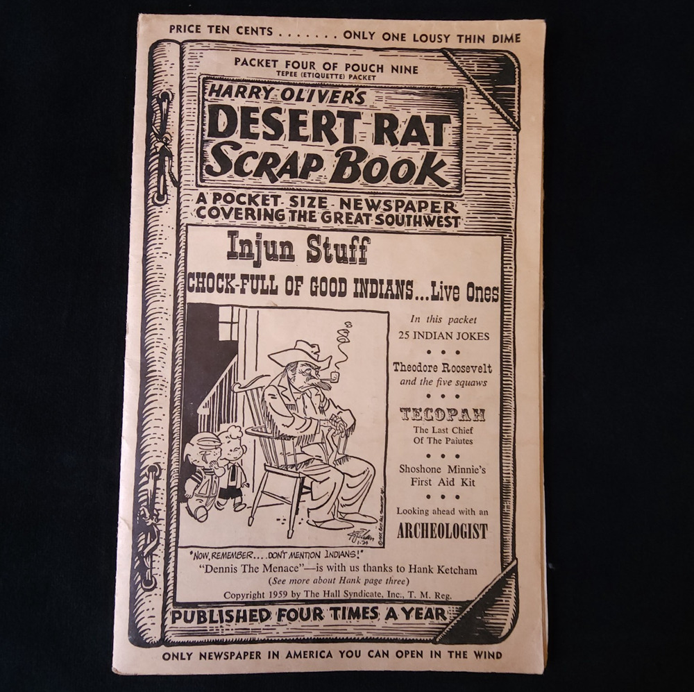 Vintage Harry Olivers Desert Rat Scrap Book Pocket Size Newspaper Old Americana